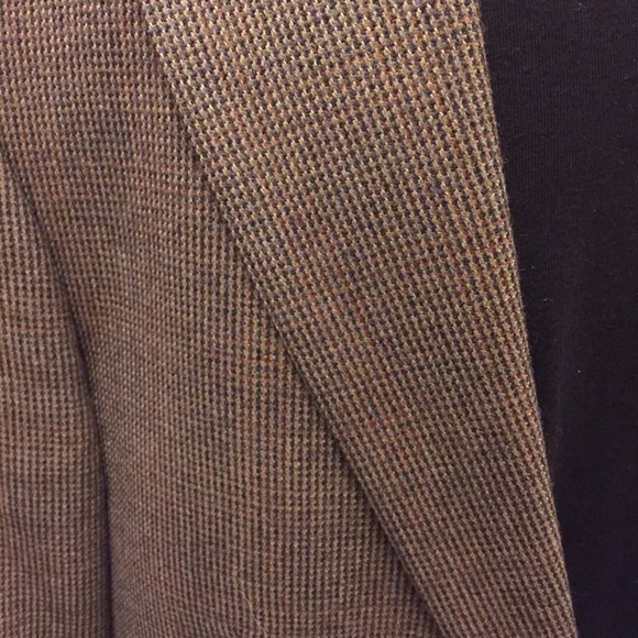 Stafford Sports Coat Brown Houndstooth 44L - Picture 2 of 5